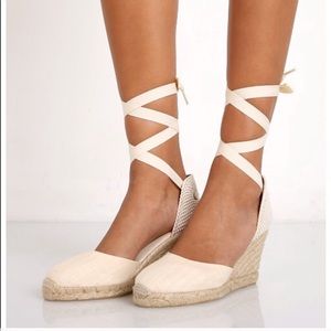 Soludos lace wedges